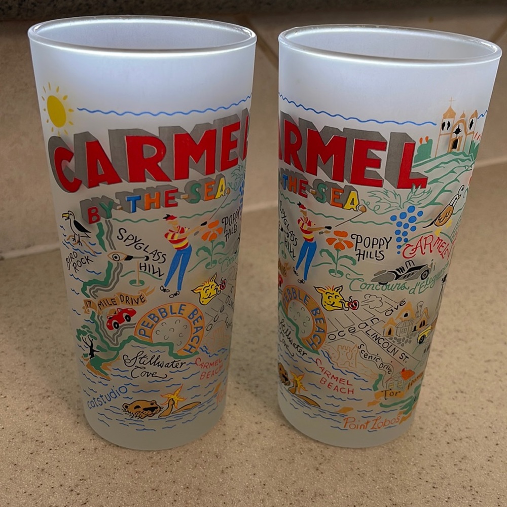 Catstudio frosted Carmel tea glasses
